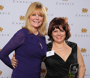Brady Secre with Cheryl Tiegs at 2012 Cleveland Choice Awards Brady Secre with Cheryl Tiegs at 2012 Cleveland Choice Awards